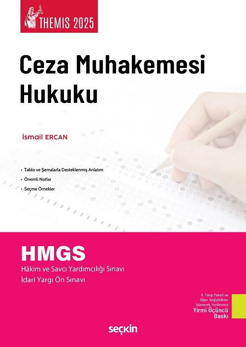 Seçkin 2025 THEMİS Ceza Muhakemesi Hukuku Konu 23. Baskı - İsmail Ercan Seçkin Yayınları