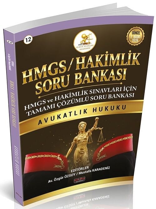 Savaş 2026 HUKAL HMGS Hakimlik Avukatlık Hukuku Soru Bankası Çözümlü - Mustafa Karadeniz Savaş Yayınları