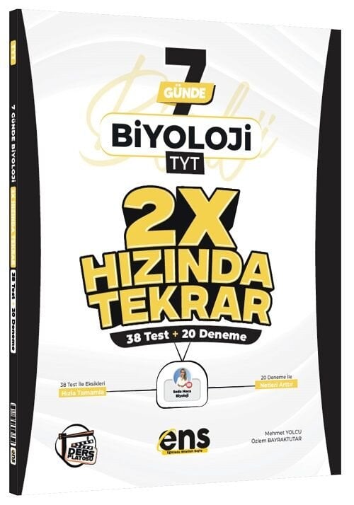 ENS YKS TYT Biyoloji 7 Günde 2x Hızında Tekrar ENS Yayınları