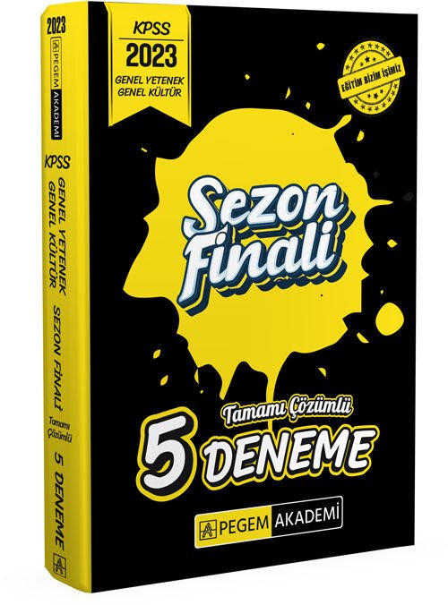 SÜPER FİYAT - Pegem 2023 KPSS Genel Yetenek Genel Kültür Sezon Finali 5 Deneme Pegem Akademi Yayınları