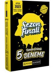 SÜPER FİYAT - Pegem 2023 KPSS Genel Yetenek Genel Kültür Sezon Finali 5 Deneme Pegem Akademi Yayınları