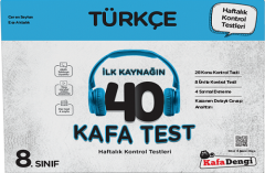 Kafadengi 8. Sınıf Türkçe İlk Kaynağın 40 Kafa Test Kafadengi Yayınları