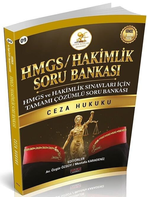 Savaş 2026 HUKAL HMGS Hakimlik Ceza Hukuku Soru Bankası Çözümlü - Mustafa Karadeniz Savaş Yayınları