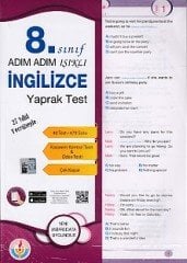 SÜPER FİYAT - Bilal Işıklı 8. Sınıf İngilizce Yaprak Test Adım Adım Işıklı Bilal Işıklı Yayınları