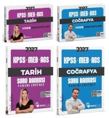 Hoca Kafası 2027 KPSS MEB-AGS Tarih + Coğrafya Video Ders Notları + Soru Bankası 4 lü Set Hoca Kafası Yayınları