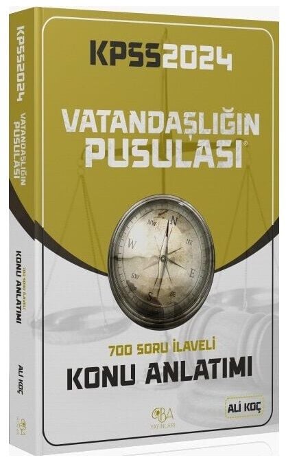 SÜPER FİYAT - CBA Yayınları 2024 KPSS Vatandaşlık Vatandaşlığın Pusulası Konu Anlatımı - Ali Koç CBA Yayınları