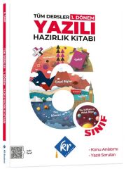 KR Akademi 6. Sınıf Tüm Dersler 1. Dönem Yazılı Hazırlık Kitabı KR Akademi