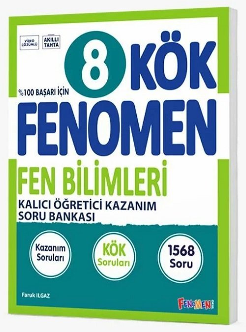 Fenomen Okul 8. Sınıf Fen Bilimleri KÖK Maarif Modeli Soru Bankası Fenomen Okul Yayınları