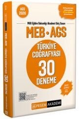 Pegem 2026 MEB-AGS Türkiye Coğrafyası 30 Deneme Çözümlü Pegem Akademi Yayınları