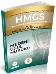 Savaş HMGS HUKAL Hukuk Alanları Akademisi Medeni Usul Hukuku Soru Bankası Çözümlü - Mustafa Karadeniz Savaş Yayınları