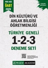 SÜPER FİYAT - Pegem 2026 ÖABT MEB-AGS Din Kültürü ve Ahlak Bilgisi Öğretmenliği Türkiye Geneli 3 Deneme Çözümlü (1-2-3) Pegem Akademi Yayınları