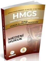 Savaş HMGS HUKAL Hukuk Alanları Akademisi Medeni Hukuk Soru Bankası Çözümlü - Mustafa Karadeniz Savaş Yayınları