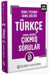 Öğreti 2024 KPSS Türkçe Çıkmış Sorular Son 10 Yıl Çözümlü Öğreti Akademi