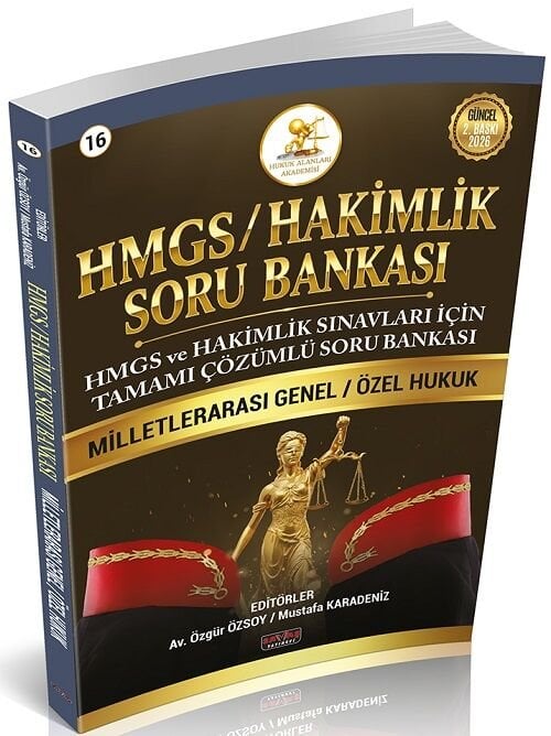 Savaş 2026 HUKAL HMGS Hakimlik Milletlerarası Genel-Özel Hukuk Soru Bankası Çözümlü - Mustafa Karadeniz Savaş Yayınları