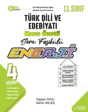 Palme 11. Sınıf Türk Dili ve Edebiyatı Enerji Konu Özetli Soru Fasikülleri Palme Yayınları