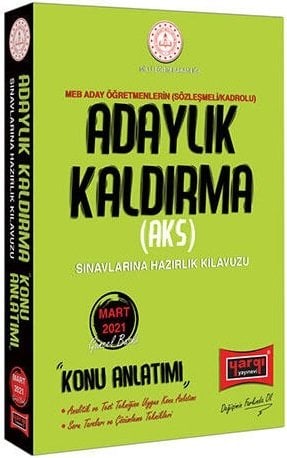 Yargı 2021 MEB Milli Eğitim Bakanlığı AKS Adaylık Kaldırma Konu Anlatımı Yargı Yayınları