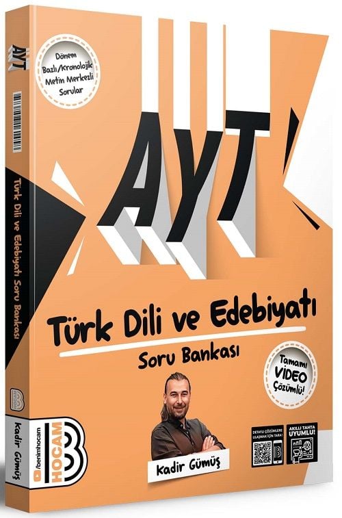 Benim Hocam 2025 YKS AYT Türk Dili ve Edebiyatı Soru Bankası Video Çözümlü - Kadir Gümüş Benim Hocam Yayınları