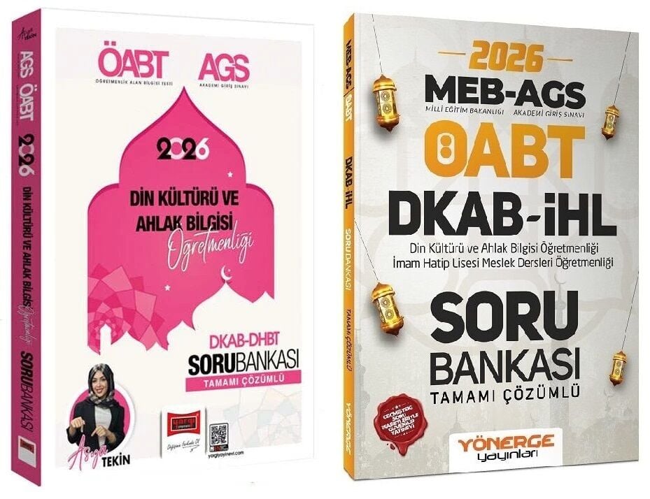 Yargı + Yönerge 2026 ÖABT MEB-AGS DHBT Din Kültürü ve Ahlak Bilgisi Öğretmenliği Soru Bankası 2 li Set - Asya Tekin Yargı Yönerge Yayınları