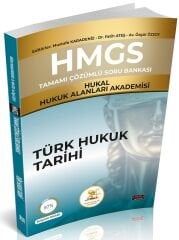 Savaş HMGS HUKAL Hukuk Alanları Akademisi Türk Hukuk Tarihi Soru Bankası Çözümlü - Mustafa Karadeniz Savaş Yayınları