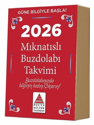 Delta 2026 Mıknatıslı Buzdolabı Takvimi Delta Kültür Yayınları