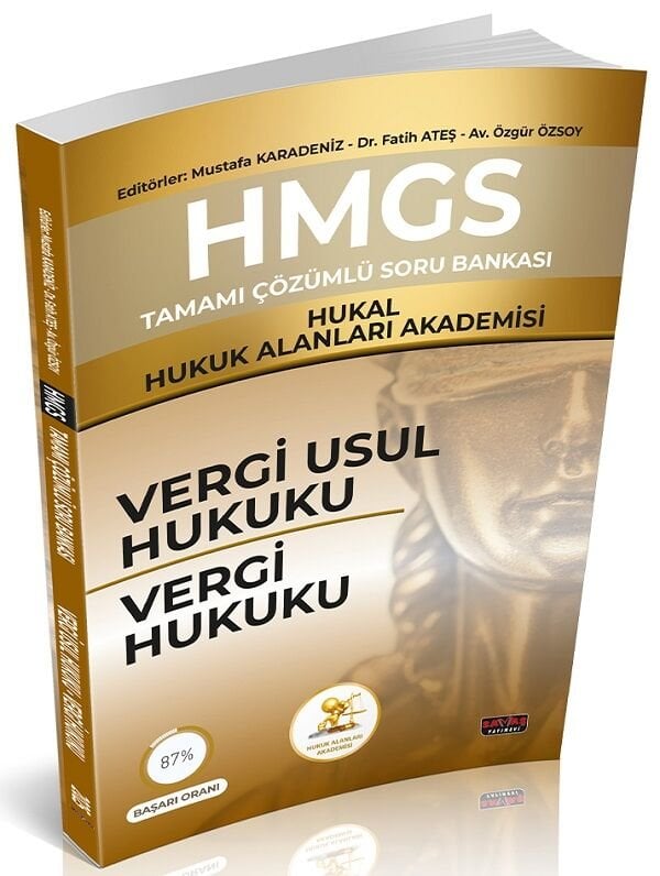 Savaş HMGS HUKAL Hukuk Alanları Akademisi Vergi Usul, Vergi Hukuku Soru Bankası Çözümlü - Mustafa Karadeniz Savaş Yayınları