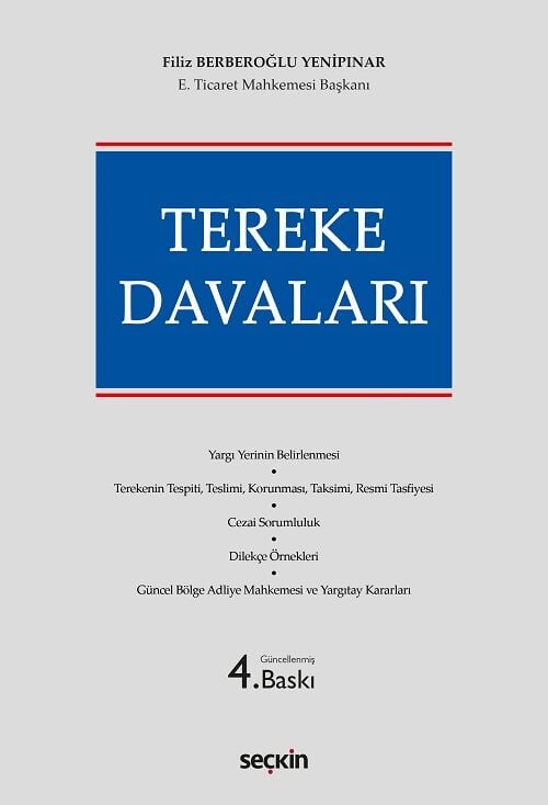 Seçkin Tereke Davaları 4. Baskı - Filiz Berberoğlu Yenipınar Seçkin Yayınları