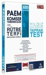 Yargı 2025 PAEM Komiser Yardımcılığı ve Rütbe Terfi Yıldız Yaprak Test Yargı Yayınları