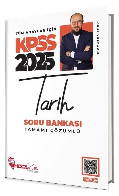 SÜPER FİYAT - Hoca Kafası 2025 KPSS Tarih Soru Bankası Çözümlü - Onur Yurdakul Hoca Kafası Yayınları