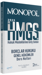 Monopol 2025 HMGS Borçlar Hukuku Genel Hükümler Ders Notları 2. Baskı - Abulkerim Yıldırım Monopol Yayınları
