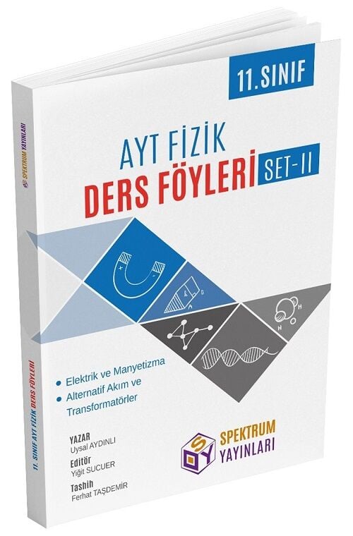 Spektrum YKS AYT 11. Sınıf Fizik Ders Föyleri Set-2 Spektrum Yayınları