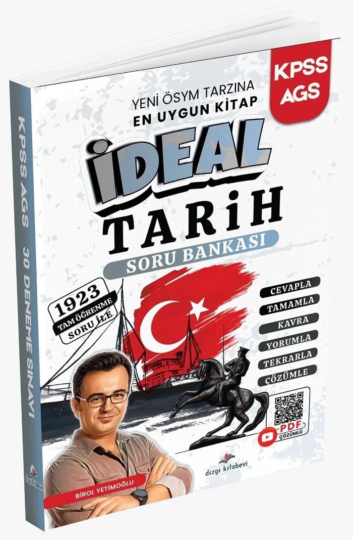 ÖN SİPARİŞ - Dizgi Kitap 2026 KPSS MEB-AGS İdeal Tarih Soru Bankası Çözümlü - Birol Yetimoğlu Dizgi Kitap Yayınları