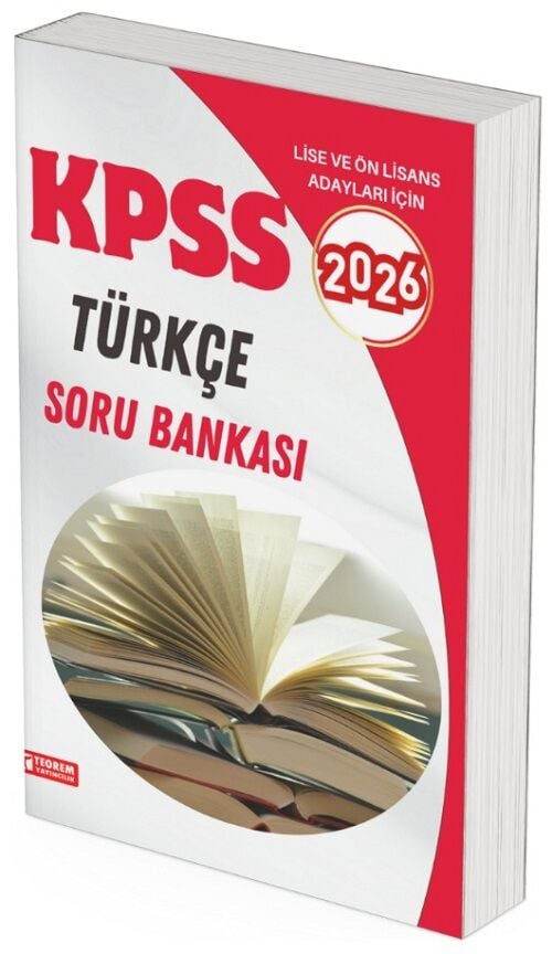 Teorem 2026 KPSS Lise Ön Lisans Türkçe Soru Bankası Teorem Yayıncılık