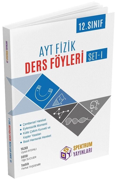 Spektrum YKS AYT 12. Sınıf Fizik Ders Föyleri Set-1 Spektrum Yayınları