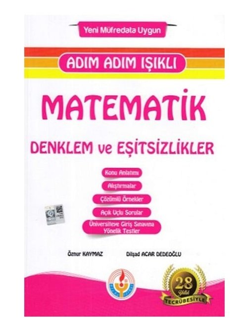 SÜPER FİYAT - Bilal Işıklı Matematik Denklem ve Eşitsizlikler Adım Adım Işıklı Bilal Işıklı Yayınları