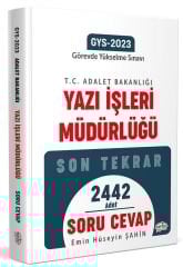 Editör 2023 GYS Adalet Bakanlığı Yazı İşleri Müdürlüğü Son Tekrar Soru Cevap Görevde Yükselme Editör Yayınları