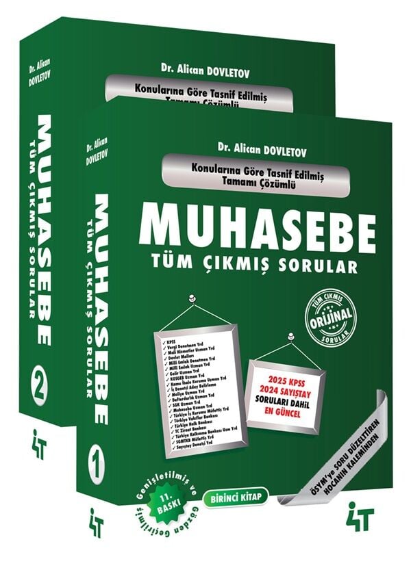 4T Yayınları 2026 KPSS A Grubu Muhasebe Tüm Çıkmış Sorular Seti 11. Baskı - Alican Dovletov 4T Yayınları