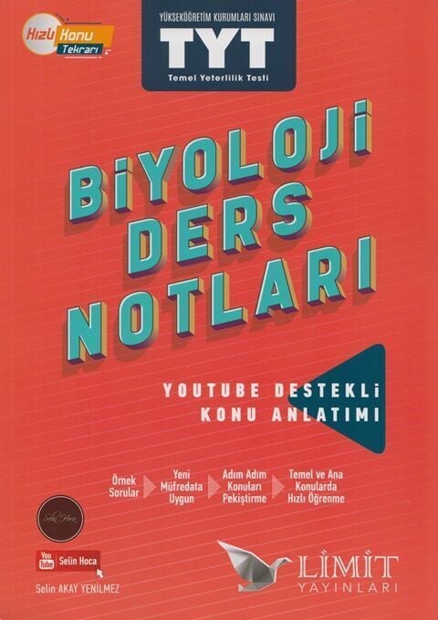Limit YKS TYT Biyoloji Ders Notları Limit Yayınları