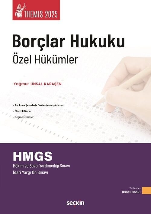 Seçkin 2025 THEMİS HMGS Borçlar Hukuku Özel Hükümler Konu Kitabı 2. Baskı - Yağmur Ünsal Karaşen Seçkin Yayınları