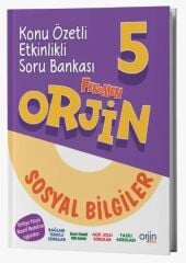 Orjin Okul 5. Sınıf Sosyal Bilgiler Orjin Maarif Modeli Konu Özetli Etkinlikli Soru Bankası Orjin Okul Yayınları