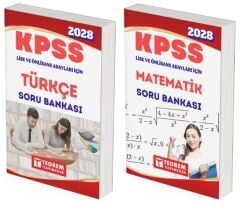 Teorem 2028 KPSS Lise Ön Lisans Türkçe + Matematik Soru Bankası 2 li Set Teorem Yayıncılık