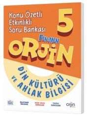 Orjin Okul 5. Sınıf Din Kültürü ve Ahlak Bilgisi Orjin Konu Özetli Etkinlikli Soru Bankası Orjin Okul Yayınları