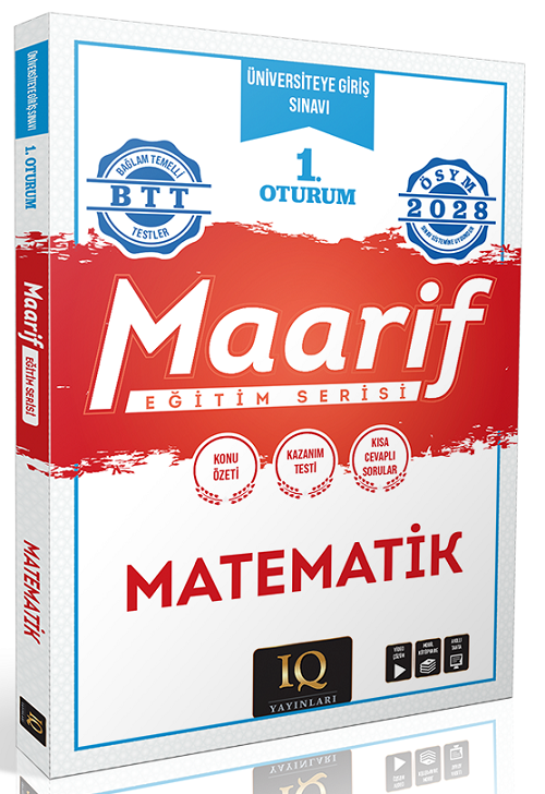 IQ Yayınları 2028 YKS TYT Matematik Maarif Eğitim Serisi 1. Oturum IQ Yayınları
