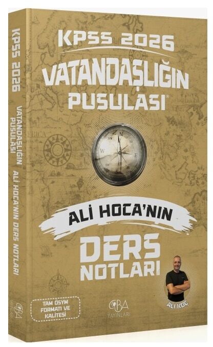 CBA Yayınları 2026 KPSS Vatandaşlık Vatandaşlığın Pusulası Ders Notları - Ali Koç CBA Yayınları