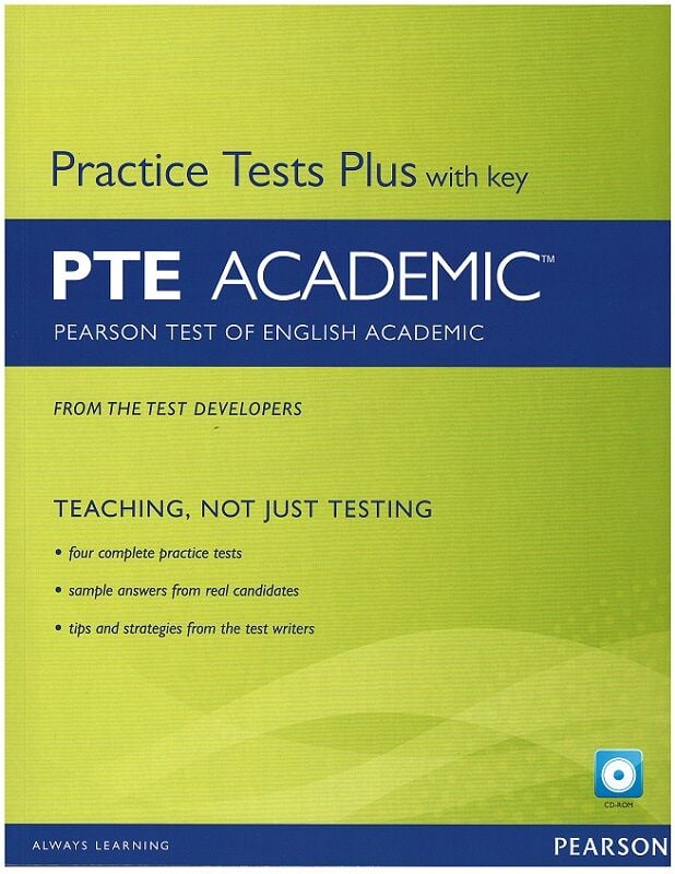 Pearson PTE Academic Practice Tests Plus With Key and CD-ROM Pearson