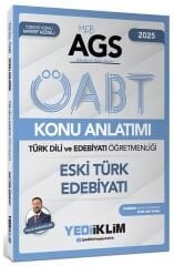 SÜPER FİYAT - Yediiklim 2025 ÖABT MEB-AGS Türk Dili ve Edebiyatı Öğretmenliği Eski Türk Edebiyatı Konu Anlatımı - Faruk Karaaslan Yediiklim Yayınları