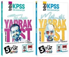 SÜPER FİYAT - Yargı 2024 KPSS Türkçe + Matematik 5Yüz Yaprak Test 2 li Set - Aker Kartal, İlker Karabulut Yargı Yayınları
