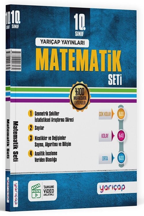 Yarı Çap 10. Sınıf Matematik Seti Yarı Çap Yayınları
