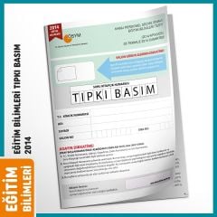 İnformal KPSS Eğitim Bilimleri 2014 Sınavı Tıpkı Basım Türkiye Geneli Deneme Dijital Çözümlü İnformal Yayınları