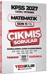Yediiklim 2027 KPSS Matematik Çıkmış Sorular Son 11 Yıl Konularına Göre Çözümlü Yediiklim Yayınları