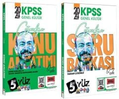 SÜPER FİYAT - Yargı 2024 KPSS Coğrafya 5Yüz Konu + Soru Bankası 2 li Set - Önay Çepe Yargı Yayınları
